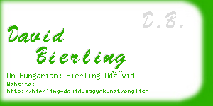 david bierling business card